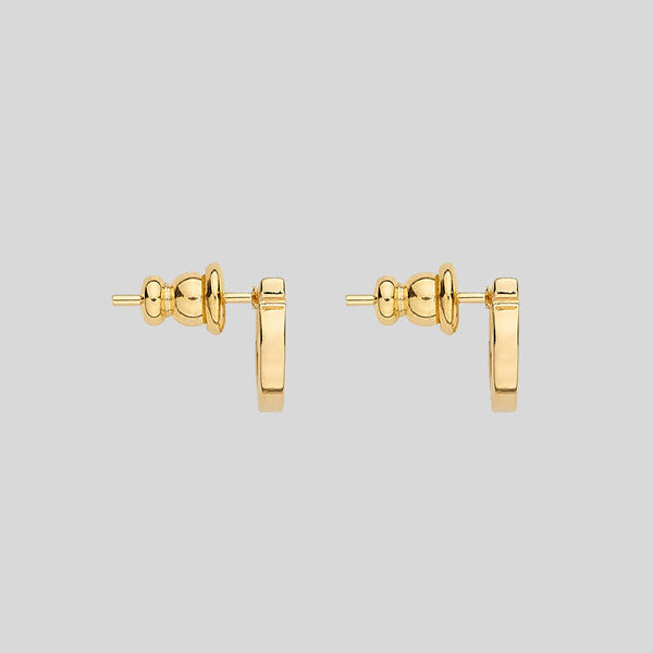 FERRAGAMO Gancini Earrings In Gold Collar Small 760120