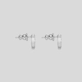 FERRAGAMO Gancini Crystals Small Earrings In Silver Color 696577