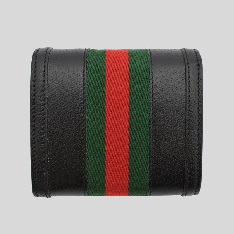 GUCCI Ophidia Leather Bifold Wallet Black 719887