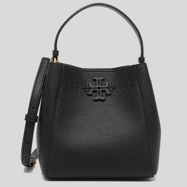 Tory Burch Small McGraw Bucket Bag Black 74956 lussocitta lusso citta