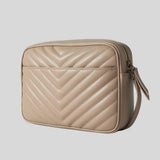 SAINT LAURENT YSL Lou Camera Bag In Quilted Leather Dark Beige 761554DV707
