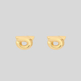 FERRAGAMO Gancini Small Earrings In Gold Color 770395