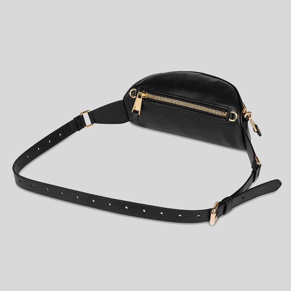 MOSCHINO Leather Belt Bag Black A7712