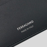 FERRAGAMO Classic Men's Credit Card Holder Black 772114