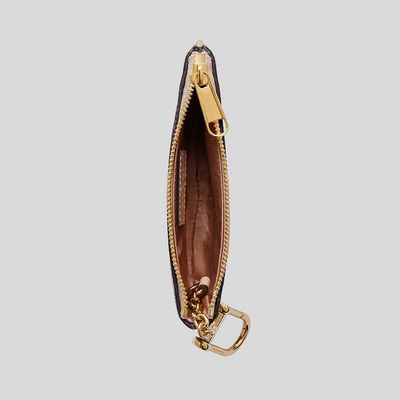 GUCCI Supreme Horsebit Small Pouch With Key Fob Beige 774340