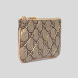 GUCCI Supreme Horsebit Small Pouch With Key Fob Beige 774340