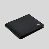 FERRAGAMO Gancini Men's Leather Bifold Wallet Black 775644