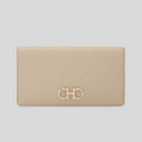 FERRAGAMO Gancini Continental Wallet Stone 779462 lussocitta lusso citta
