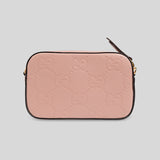GUCCI Gilbert Calf Mini Crossbody Bag Dusty Rose 781554