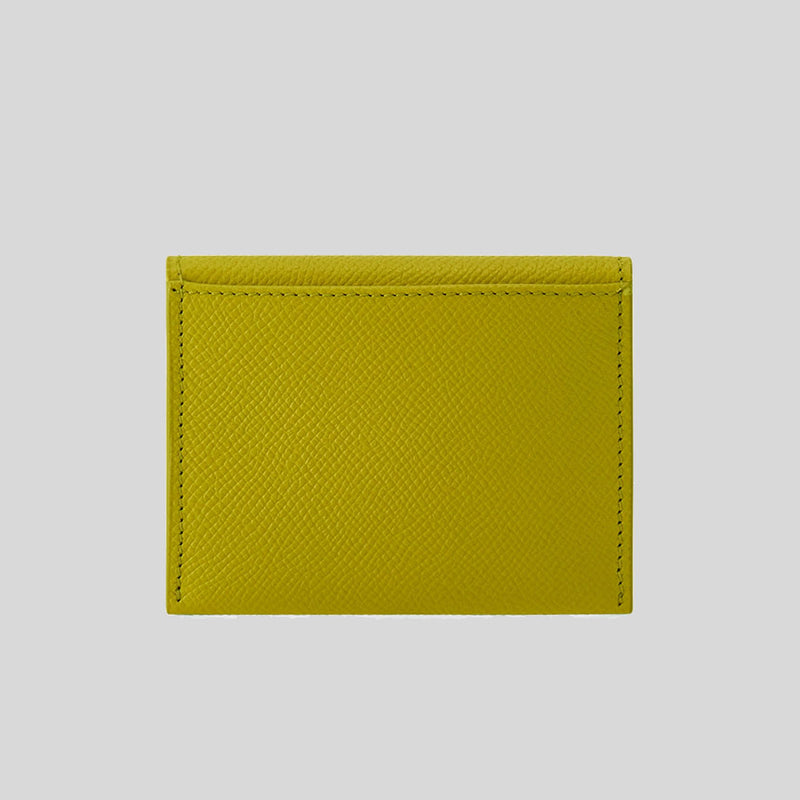 FERRAGAMO Gancini Card Holder Lemongrass 785212