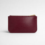 GUCCI Script Small Pouch With Key Fob Burgundy 790102