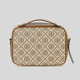 TORY BURCH T Monogram Jacquard Camera Bag Hazelnut 79356