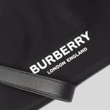 Burberry Unisex Logo Print Nylon Zip Pouch Black 80627541