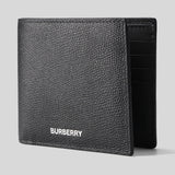 BURBERRY Men's Reg CC Grainy Leather Bifold Wallet Black 81217101