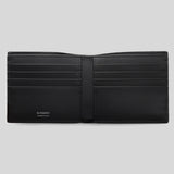 BURBERRY Men's Reg CC Grainy Leather Bifold Wallet Black 81217101