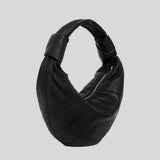 LEMAIRE Mini Fortune Croissant Bag Soft Nappa Leather Black BG0125LL095