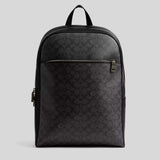 COACH Owen Backpack In Signature Canvas Charcoal Black CAJ90