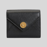 CHLOE Small Envelope Trifold Wallet In Grained Leather Black CHC25SP543O93 lussocitta lusso citta