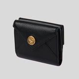 CHLOE Small Envelope Trifold Wallet In Grained Leather Black CHC25SP543O93