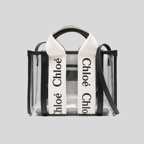 CHLOE Mini Woody Tote Bag In Jelly White CH25UP237P65101