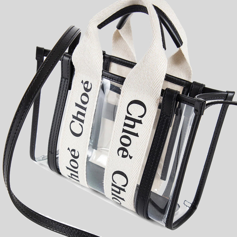 CHLOE Mini Woody Tote Bag In Jelly White CH25UP237P65101