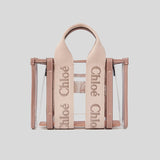 CHLOE Mini Woody Tote Bag In Jelly Blushy Beige CH25UP237P7026Y