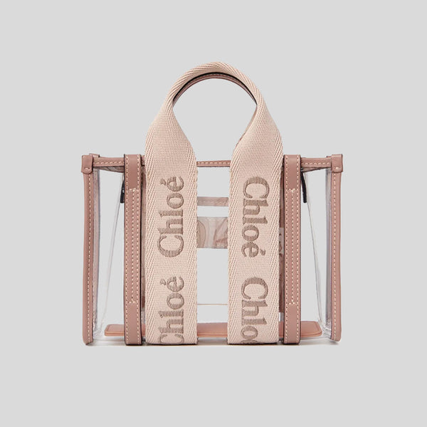 CHLOE Mini Woody Tote Bag In Jelly Blushy Beige CH25UP237P7026Y