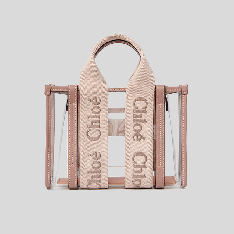 CHLOE Mini Woody Tote Bag In Jelly Blushy Beige CH25UP237P7026Y