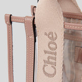 CHLOE Mini Woody Tote Bag In Jelly Blushy Beige CH25UP237P7026Y