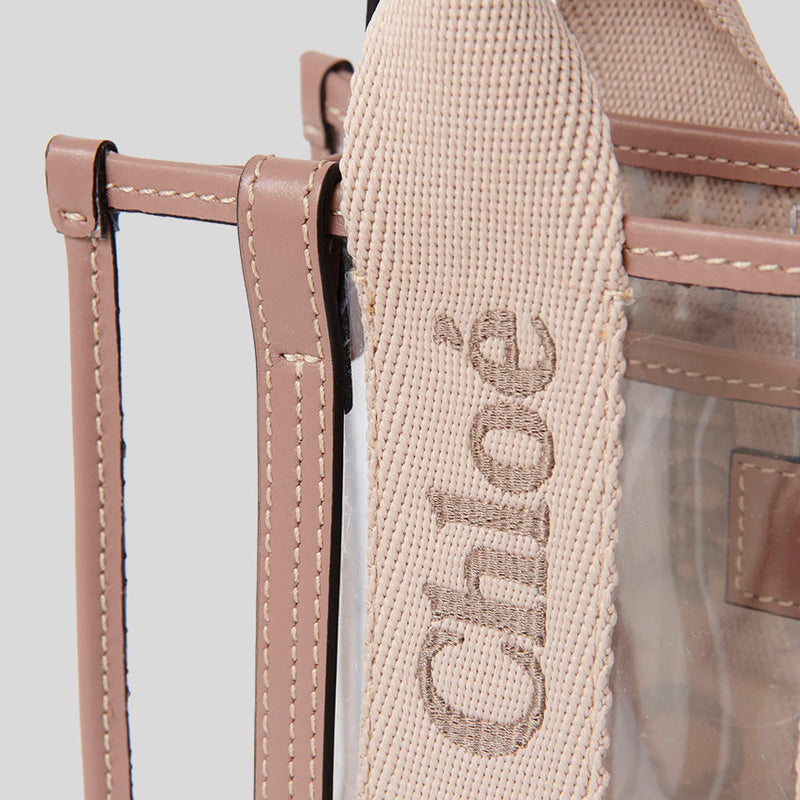 CHLOE Mini Woody Tote Bag In Jelly Blushy Beige CH25UP237P7026Y