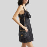 CHLOE Horse Medal Mini Bucket Bag Black CH26SP582O37001