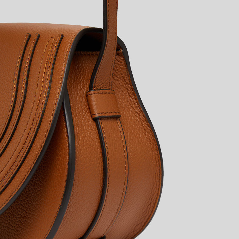 CHLOE Marcie Small Saddle Bag Tan CHC22AS680I31