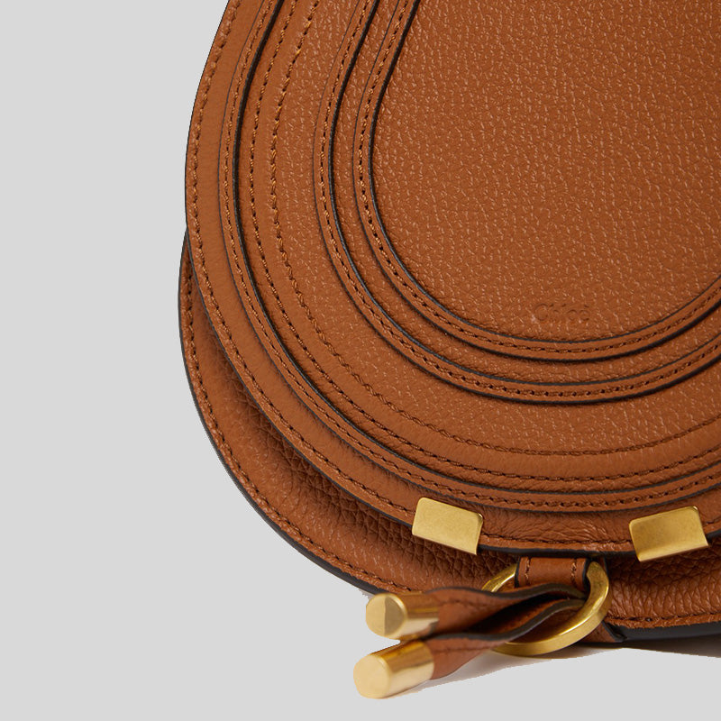 CHLOE Marcie Small Saddle Bag Tan CHC22AS680I31