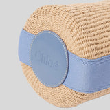 CHLOE Small Woody Basket In Natural Fibers Ashes Blue CHC23AS381L1844J