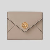 CHLOE Small Envelope Trifold Wallet In Grained Leather Motty Grey CHC25SP543O93 lussocitta lusso citta