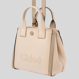 CHLOE Small Chloe Carry Tote Bag In Canvas Blushy Beige CHC25SS911O6526Y