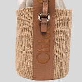 CHLOE Small Woody Basket In Natural Fibers Dusty Tan CHC23AS381L1825S