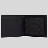 COACH Boxed 3-In-1 Wallet Gift Set In Signature Canvas Charcoal/Black CW344