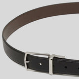 Coach Modern Harness Cut-To-Size Reversible Crossgrain Leather Belt Black F59116