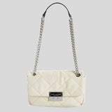 MARC JACOBS Quilted Moto Shoulder Bag Cloud White H172M06PF22