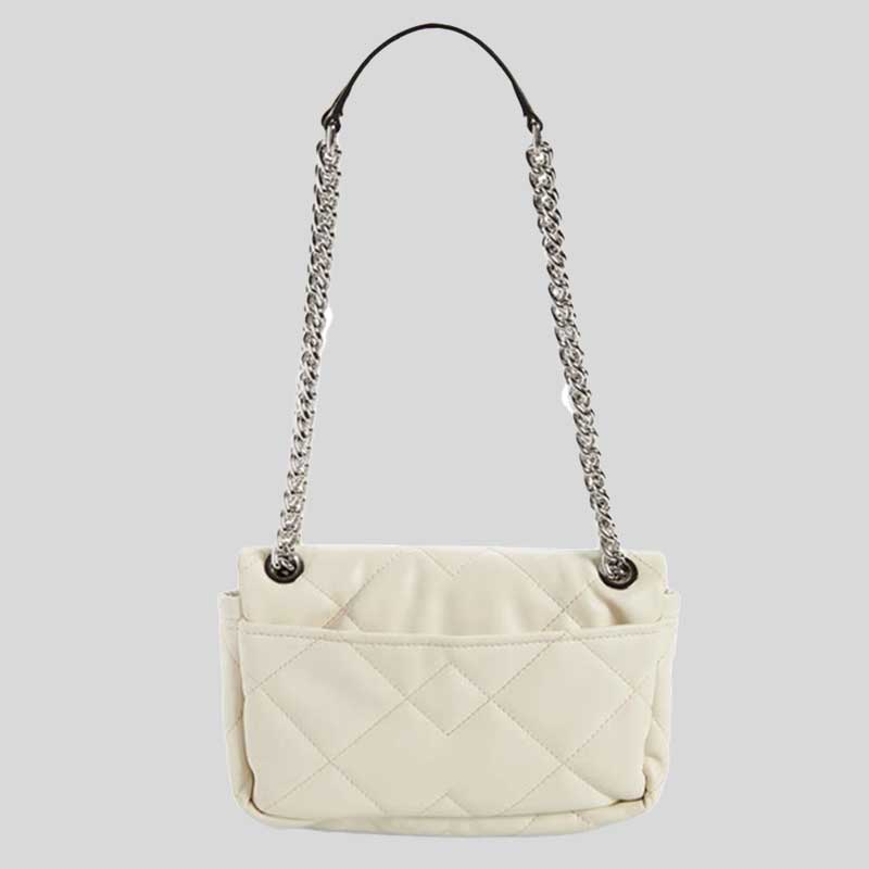 MARC JACOBS Quilted Moto Shoulder Bag Cloud White H172M06PF22