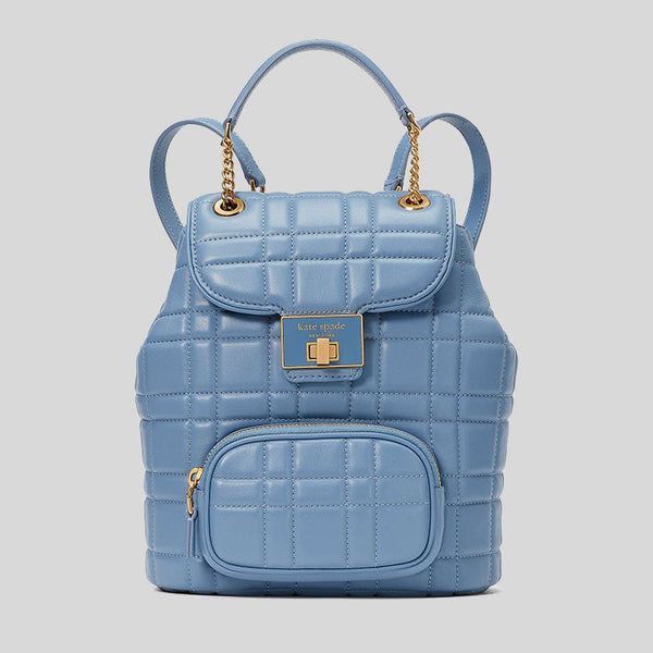 KATE SPADE Evelyn Quilted Small Backpack Manta Blue K9931