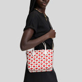 KATE SPADE Bleecker Pixel Hearts Medium Crossbody Tote Cream KJ895