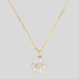 KATE SPADE You're A Gem Flower Pendant Clear/Gold KO965