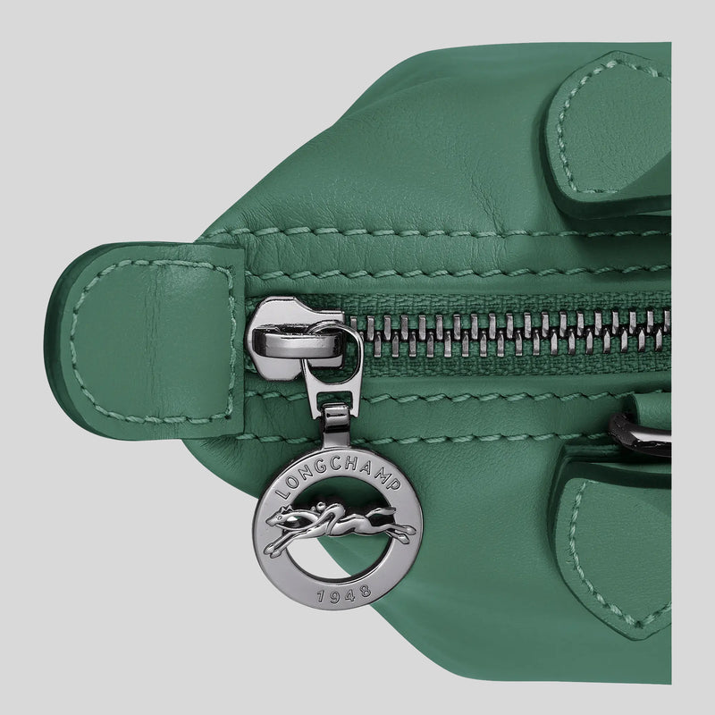 LONGCHAMP Le Pliage Extra XS Leather Handbag Sage Green L1500987