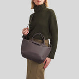 LONGCHAMP Le Pliage Extra S Leather Handbag Moka L1512987