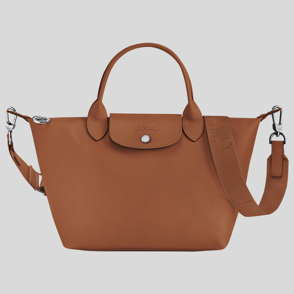 LONGCHAMP Le Pliage Extra S Leather Handbag Cognac L1512987 lussocitta lusso città