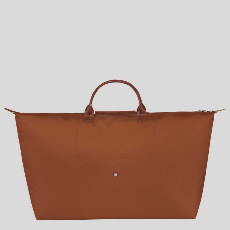 LONGCHAMP Le Pliage Green M Travel Bag Cognac L1625919