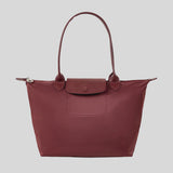 LONGCHAMP Le Pliage Green M Tote Bag Bordeaus L2605979