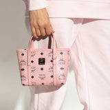 MCM X-Mini Toni Top-Zip Shopper In Visetos Soft Pink MWPFSMT03PZ001